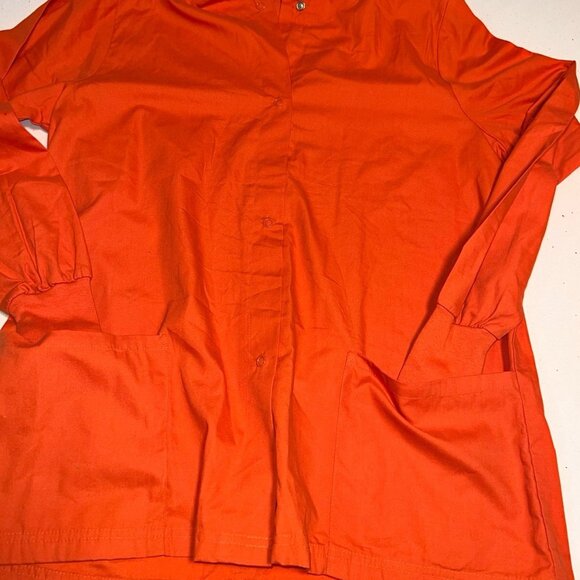 TLC SCRUBS REVOLUTION WOMEN'S SNAP FRONT WARM UP SCRUB JACKET NWOT - Picture 2 of 9